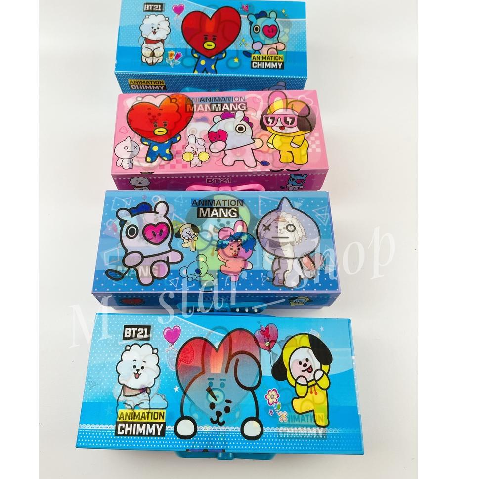 

[KODE PRODUK IV79386] kotak pensil KODE 3 TINGKAT metalik 3dimensi/3D3susun/pencil case password/kotak pin/karakter anak