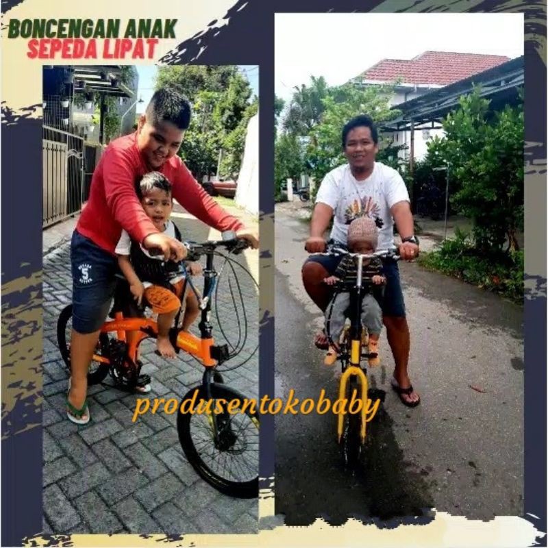 Free Handgrip || Kursi Bonceng Anak Sepeda Lipat || Boncengan Anak Sepeda Lipat