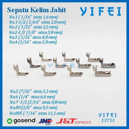 Sepatu lot lilit Kelim mesin Jahit industrial /Lilit Mesin Jahit High Speed Industri/YIFEI-13713 - 1