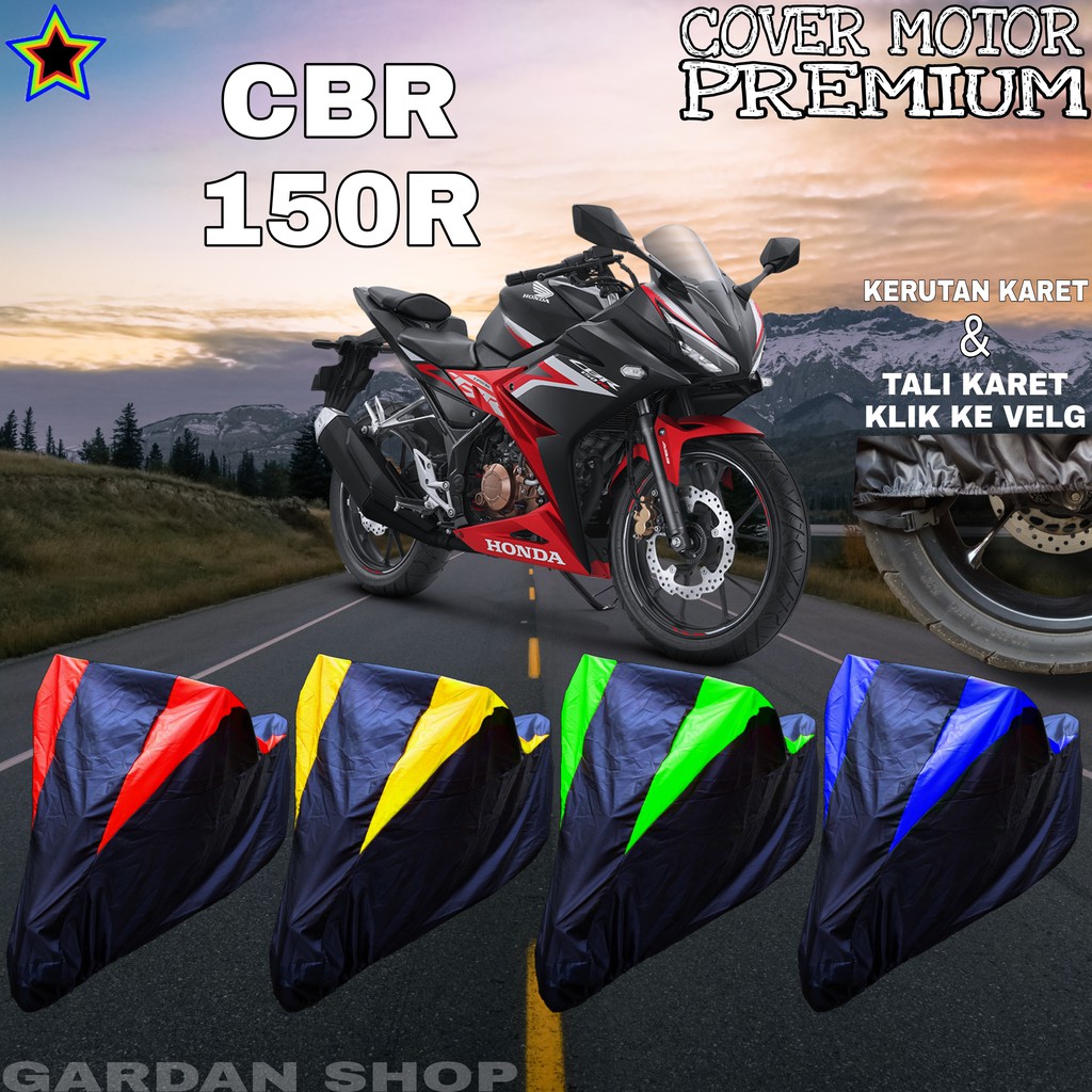 Sarung Motor CBR 150R Hitam KOMBINASI Body Cover Penutup Pelindung Motor Cbr PREMIUM