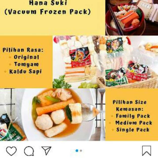 

Family pack Hana Suki rasa kaldu sapi