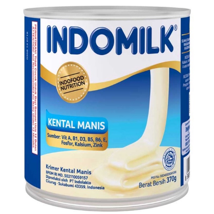 

INDOMILK Krimer Kental Manis Kaleng 370 g