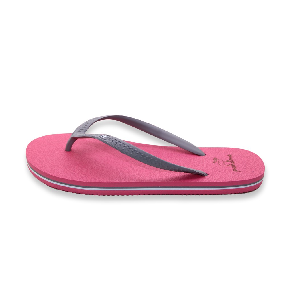 Sandal Panama Classic / Sendal Jepit Wanita Wide Rose Grey / Flipflop W18