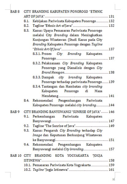 Buku City Branding Konsep dan Isu dalam Pemasaran Pariwisata Citra Kota Pariwisata Kota-3