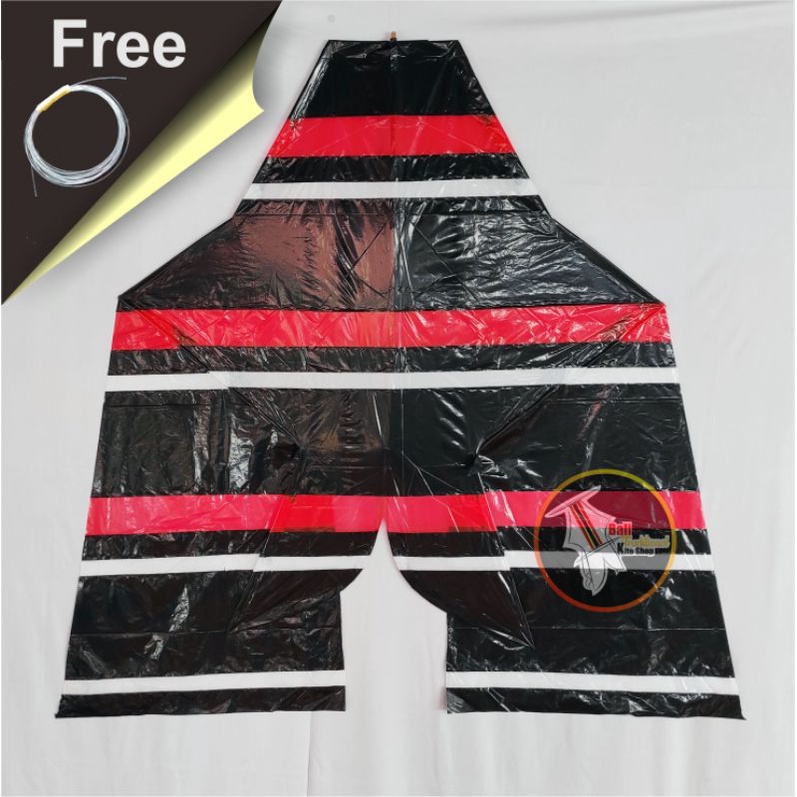layangan cotek lawas bongkar pasang knockdown V3 lebar 110cm x tinggi 130cm