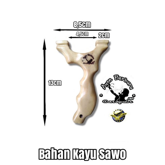 Ketapel OTT dari bahan kayu SAWO/Ayon Catapult