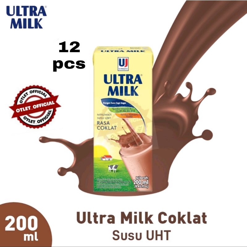 

SUSU ULTRA COKLAT 200ML | 12 pcs