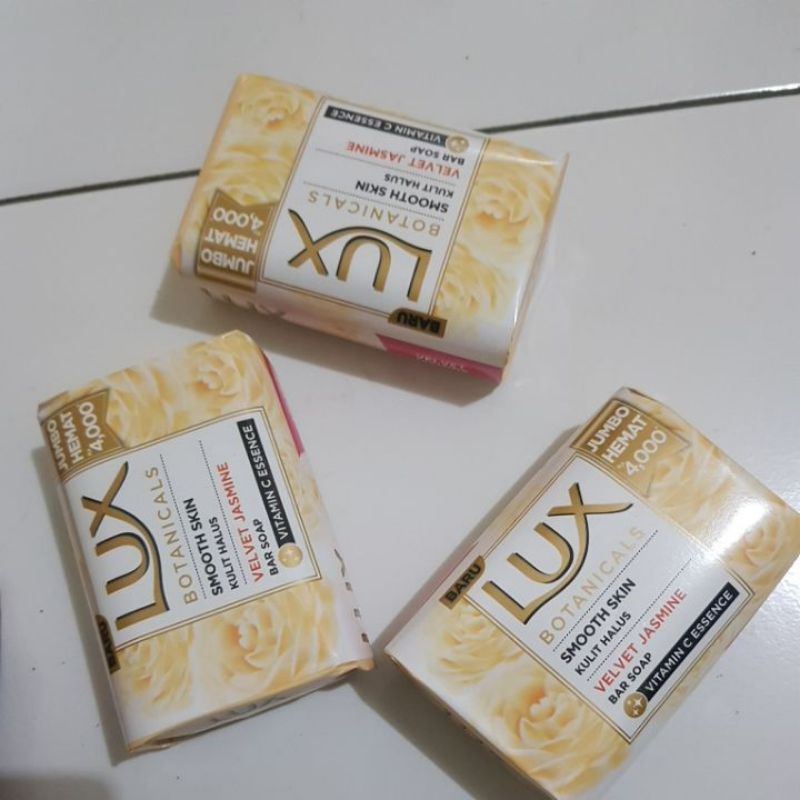 Lux Botanicals Sabun Batang Velvet Jasmine 110gr Dan 60gr (Kemasan Jumbo)