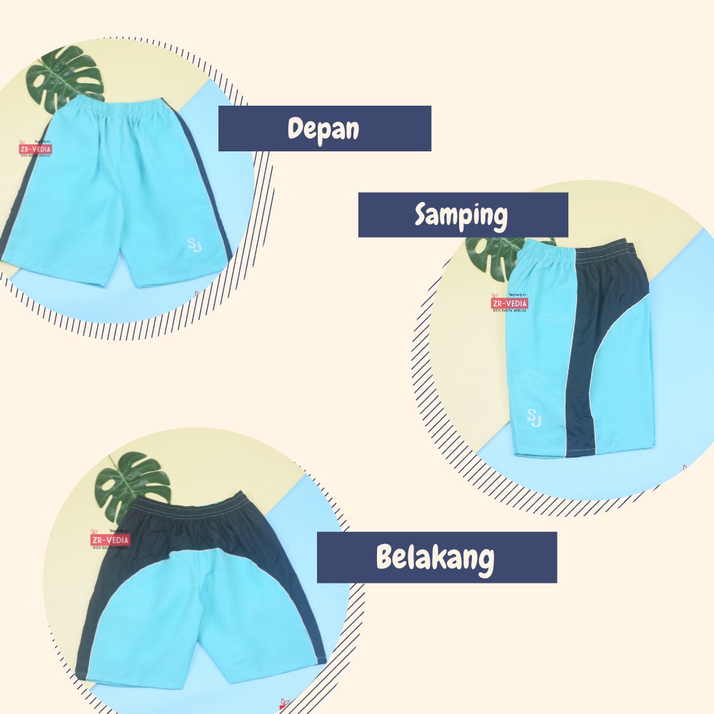 (KODE OL) Celana Dewasa Normal / Boxer Pants Hawai Pria Celana Santai Pendek Harian Olahraga Sport