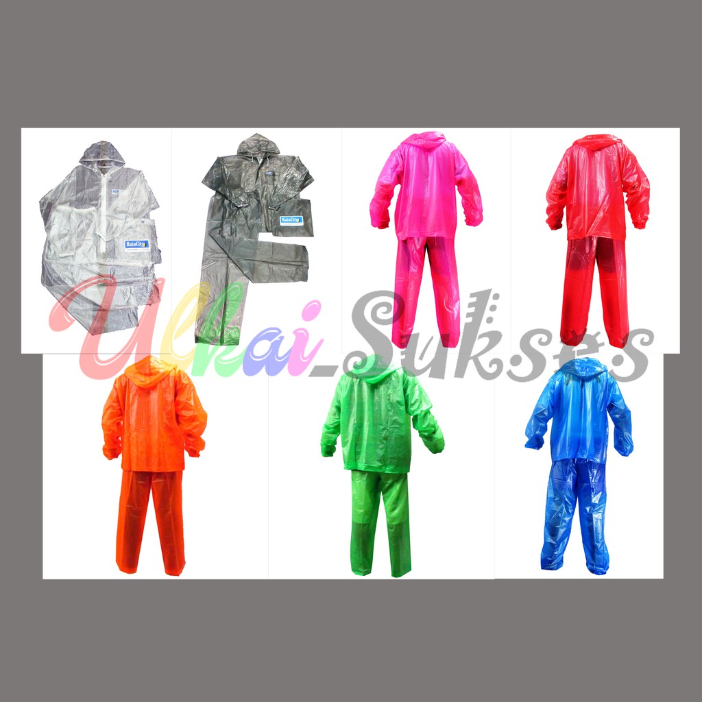 Jas Hujan Setelan Jaket Celana Mantel Hujan Transparant Raincoat Murah Jas Hujan Dewasa l Pria l Wanita Mantel Hujan Murah Jas Hujan Jaket Celana Mantel RainCity Anti Tembus Air Dan Bau Best Quality Elastis
