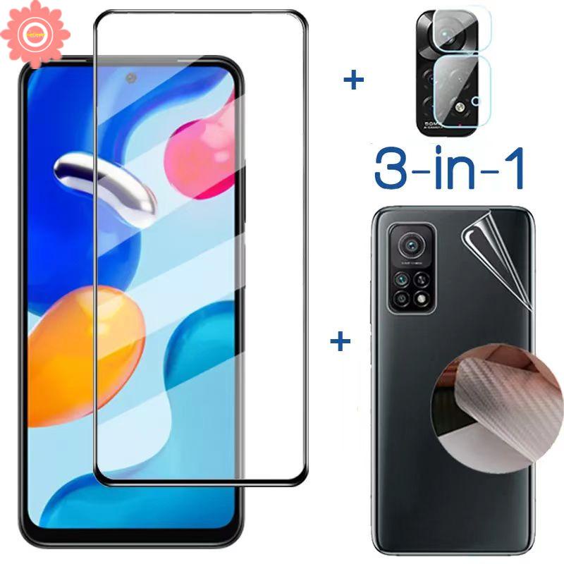 3 in 1 Tempered Glass Pelindung Layar VIVO Y15s Y12 Y21A Y12i Y21 Y15A Y75 Y21s Y72 Y01 Y1s Y91C Y73 Y76 Y52 Y11 Y15 Y30 Y20 Y30 Y19 V30 Y20