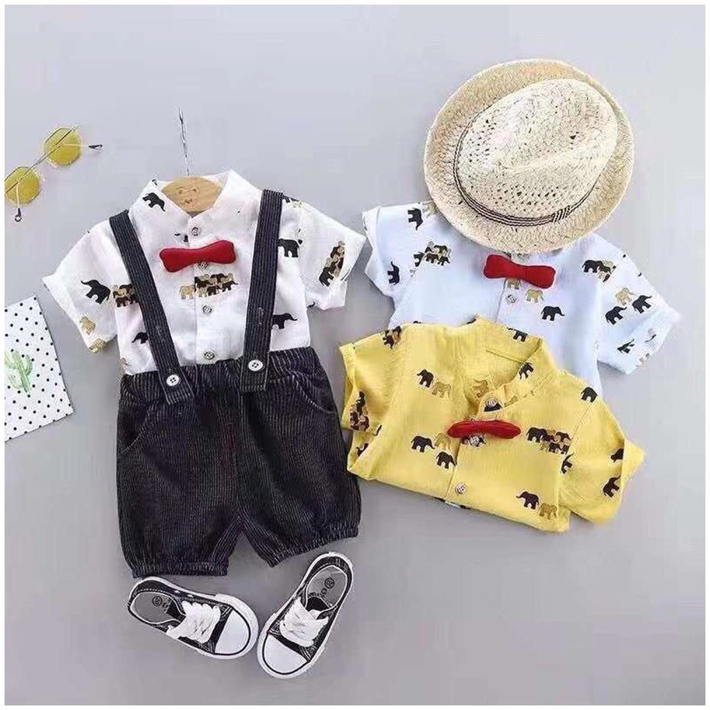 COOPER OVERALL ELEPHANT bayi fashion jalan termurah terlaris stelan anak babeebabyshop