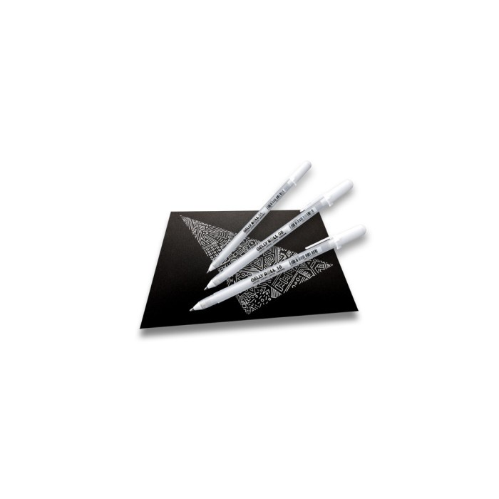 

Pendrawing- Sakura Gelly Roll Classic Fine Point 05 - White -Drawing-Pen.
