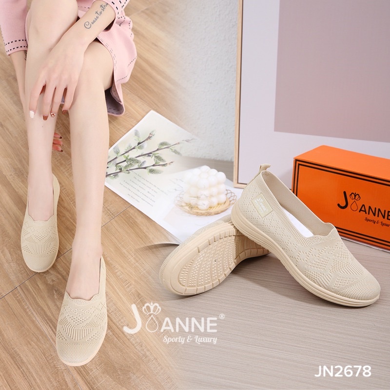 RESTOCK!! [ORIGINAL] JOANNE FlyKnit Flat Shoes Sepatu Wanita #JN2678