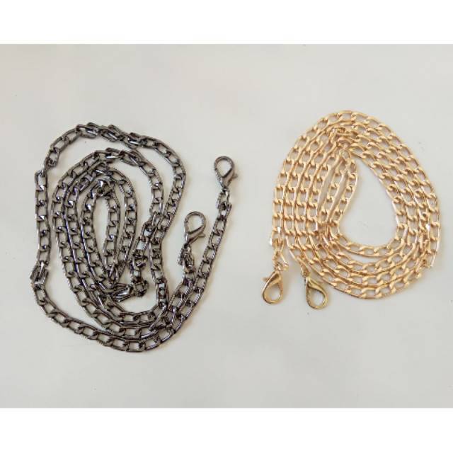 Tali Rantai Black Nickel &amp; Gold 120cm