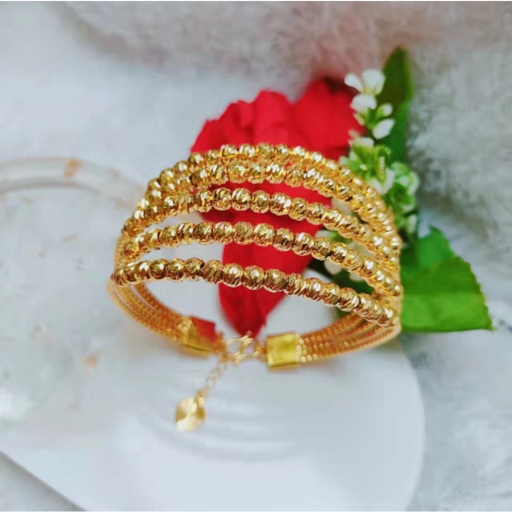 Gelang Xuping Biji Bola Perhiasan Fashion Lapis Emas 24k 1223