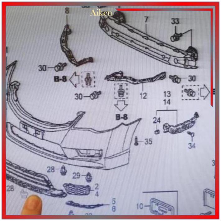 Jual Ram Grille Grill Jaring Bumper Depan Bawah Civic FD FD1 FD2 Facelift Wrj2 Shopee Indonesia