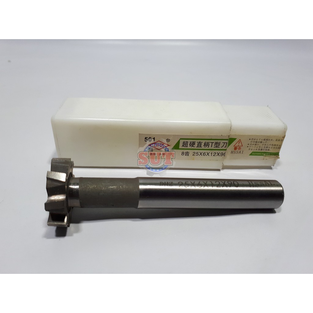 Tslot 25*6HSS 8 Flute Cutter T 25mm T SLOT