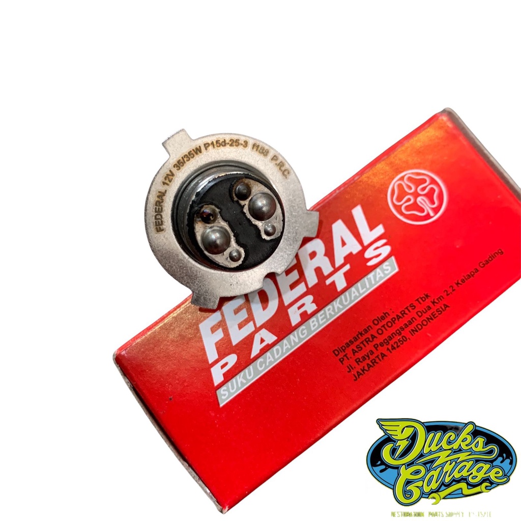 bohlam lampu depan honda win 12V volt original federal