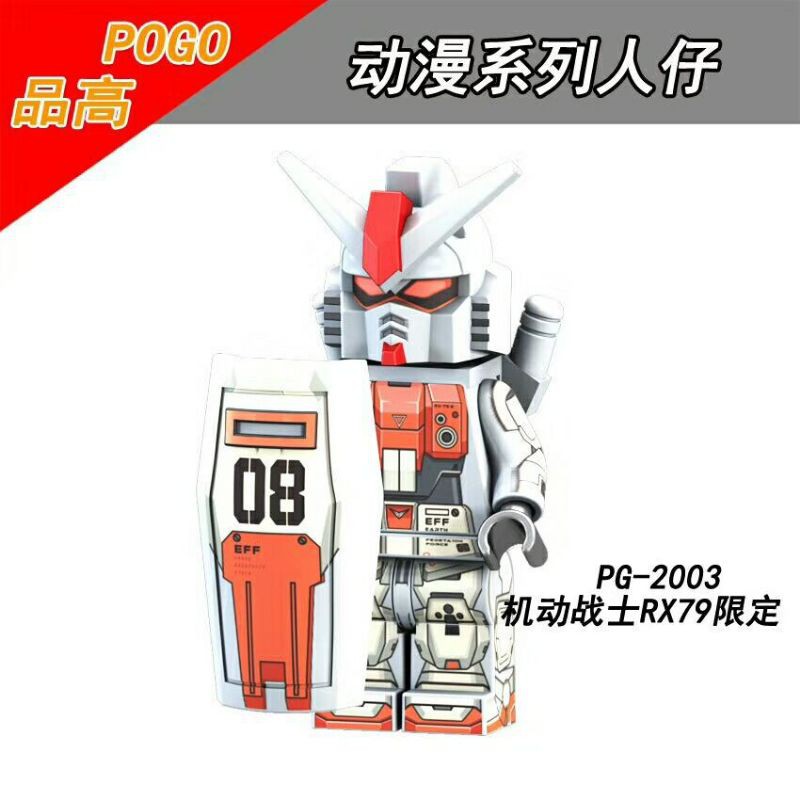 Mainan Anak Lego Gundam Robot Minifigure PG2003 Minifigures Bricks Murah Marvel Avengers Dinosaurus