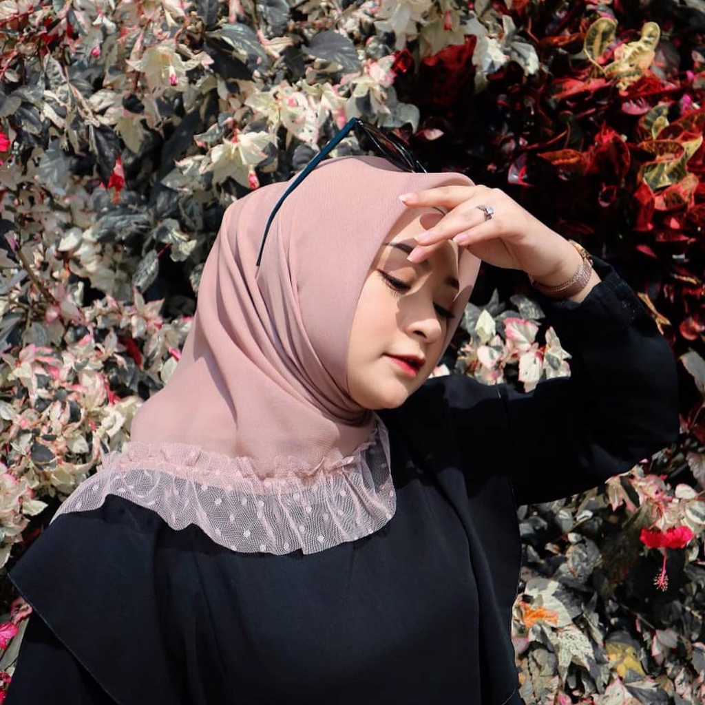 𝗖𝗮𝗿𝗲.𝗶𝗻 Rapunzel Jilbab Segiempat Rempel Doty - Bellasquare Tille Dotty PREMIUM