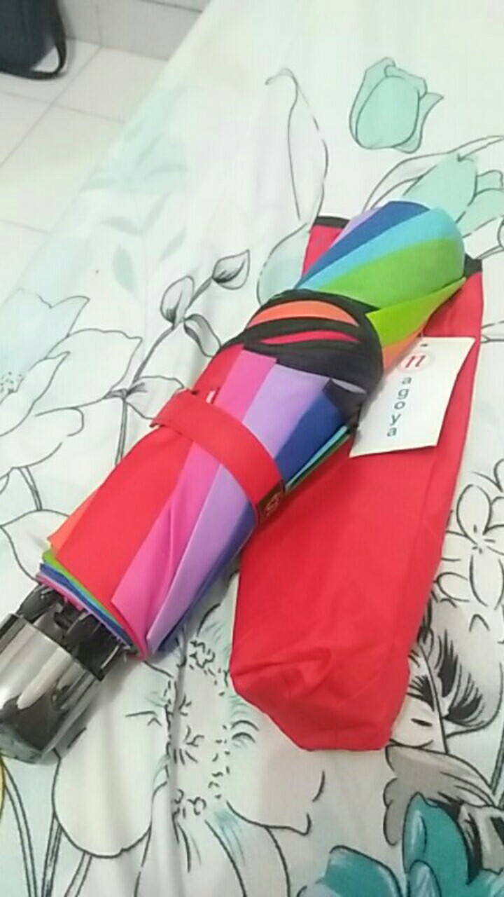 Payung Lipat Pelangi 3d Magic  Ajaib  Timbul Bunga Tiga Dimensi Timbul Motif