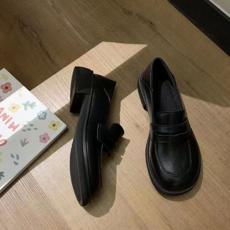 Permata Loafers Shoes Women Import 801 Sepatu Wanita Loafers Kulit Korean Style Quality Premium