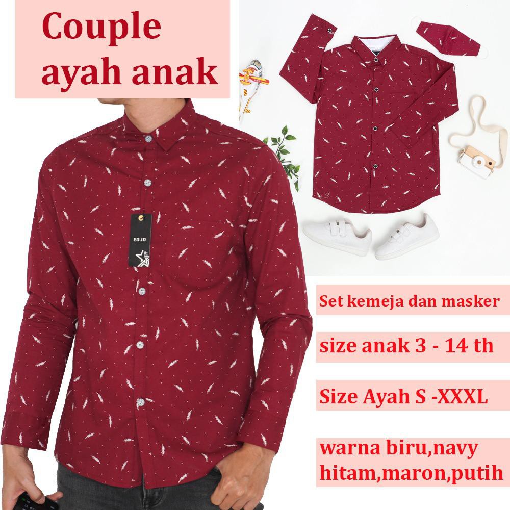 AmsPro Cople ayah anak cowok couple kondangan couple keluarga couple ayah anak 015tomi maroon