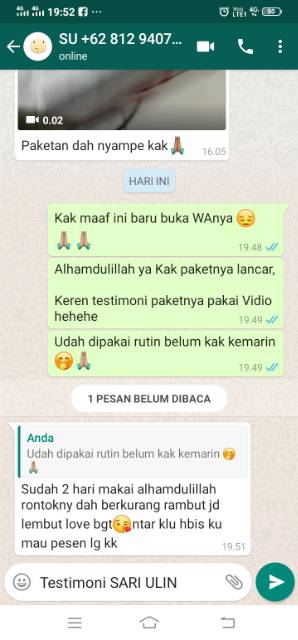 Obat Uban Sari Ulin Hasil PERMANEN Obat Uban Alami Tanpa Semir