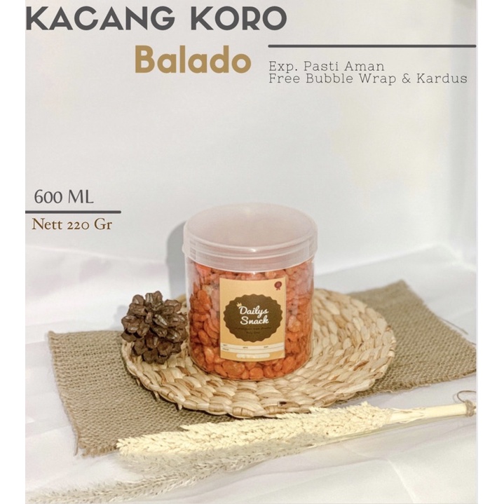 

SNACK KILOAN / MAKANAN RINGAN TOPLES - KACANG KORO BALADO & ORIGINAL 220 GRAM