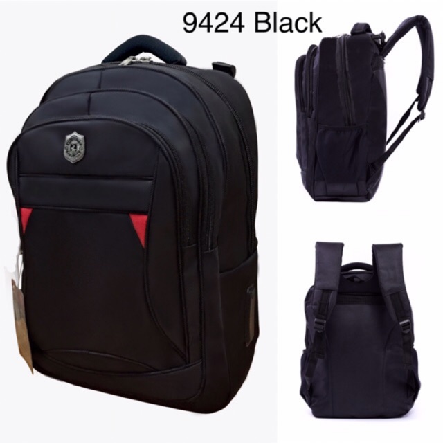 NEW MODEL ! Tas ransel Pria Polo Global 9424 black / tas punggung / backpack / ransel tas / tas2