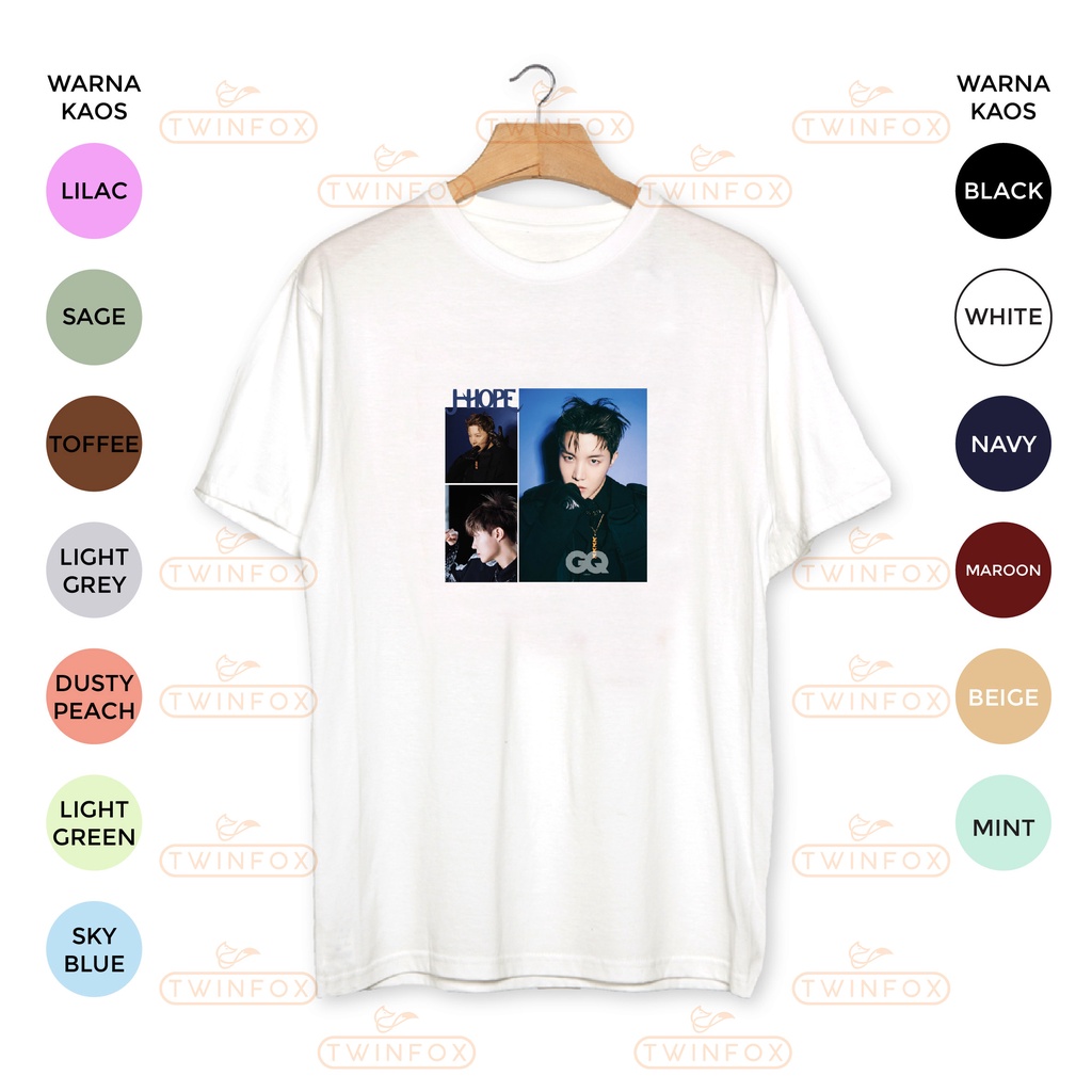 Kaos Kpop Bangtan Jhope Photo Unisex S-XXL Big size/Jumbo