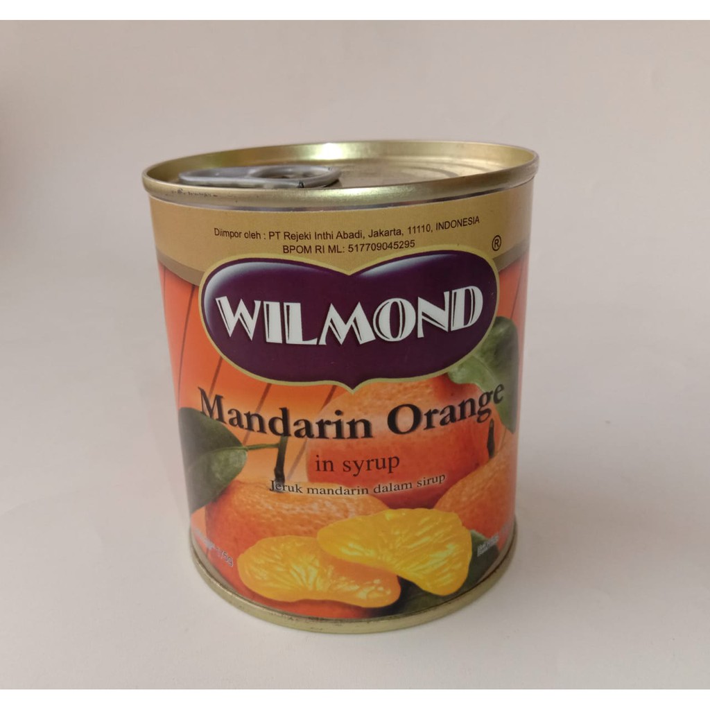 

WILMON MANDARIN ORANGE/SIRUP JERUK MANDARIN KALENG/ WILMON JERUK 312 GR