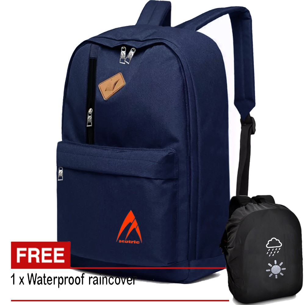 11.11 Shopee Super BIG SALE!! Tas Ransel Daypack Backpack Gendong Punggung Laptop 14 Inch Unisex Bahan Kanvas Free Raincover