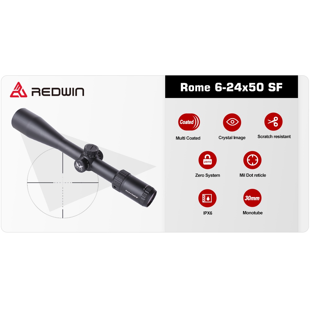 Teleskop Telescope REDWIN Rome 6-24x50 SFP