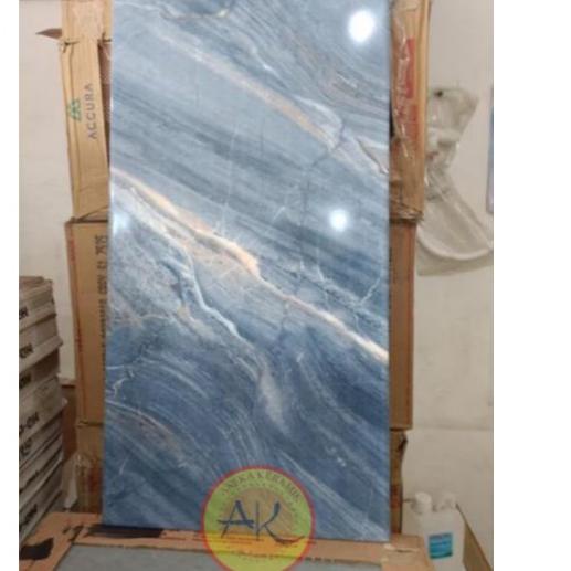 Keramik Lantai/Dinding Motif Marmer Glossy 30x60 Bryanna Dark Blue