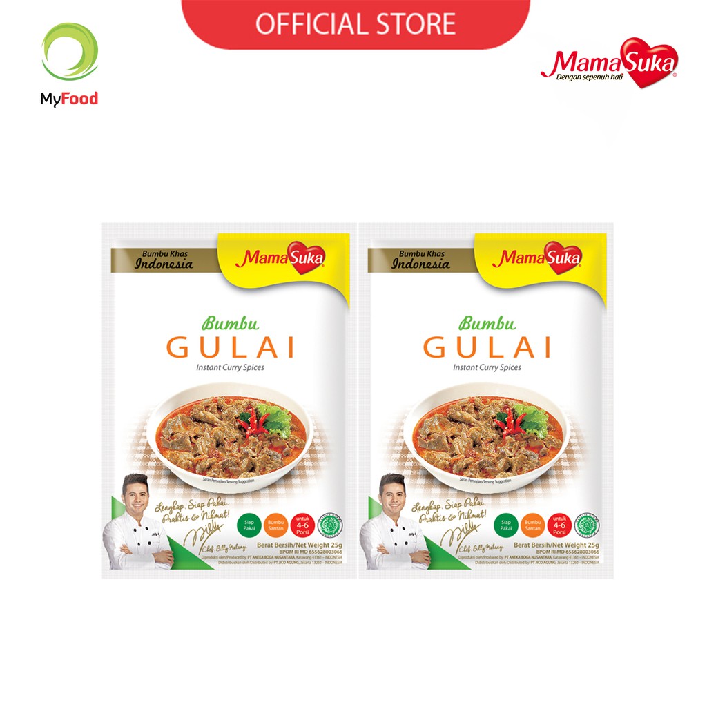 

MamaSuka - Bumbu Masak Instant Gulai 25 gr (2 pcs)