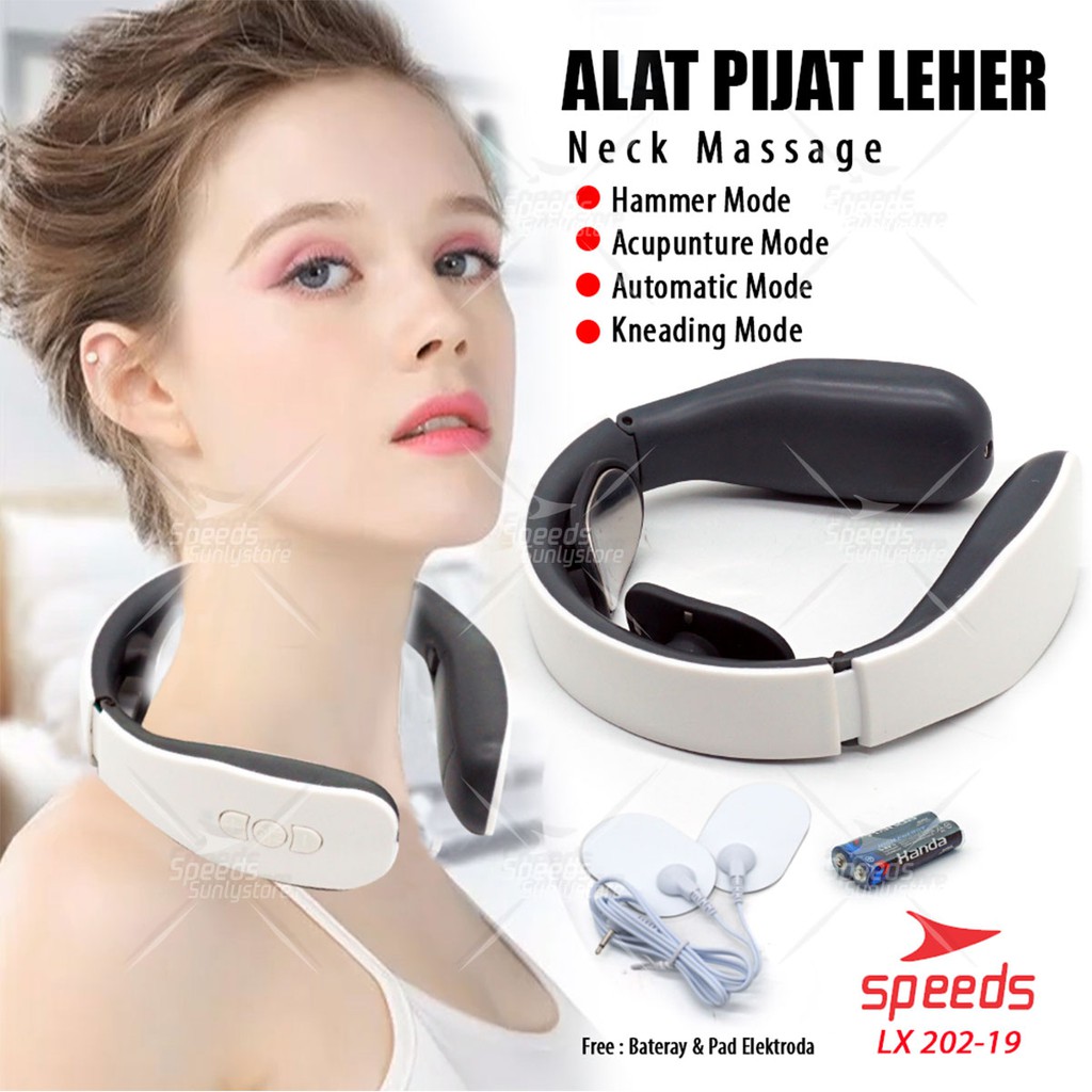 SPEEDS Alat Pijat Leher Alat Pijat Elektrik Cervical Vertebra Terapi Leher 202-19