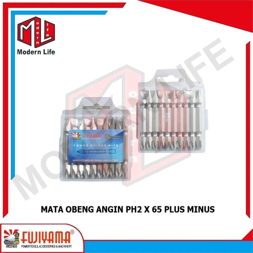 MATA OBENG ANGIN PH2 X 65 (+)(-) SCREWDRIVER BITS ( PLUS ) ( MINUS )