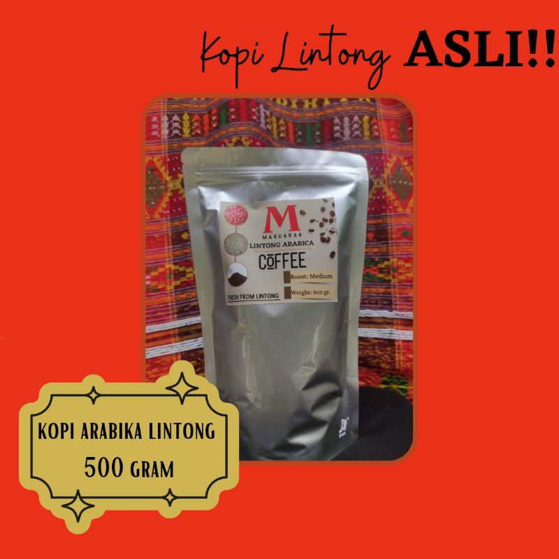 Kopi Lintong Arabika 500 gram - Maruarar Coffee Lintong