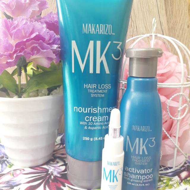 MK3 Hair Loss Nourishment Cream, Shampoo, Triple Lotion Makarizo