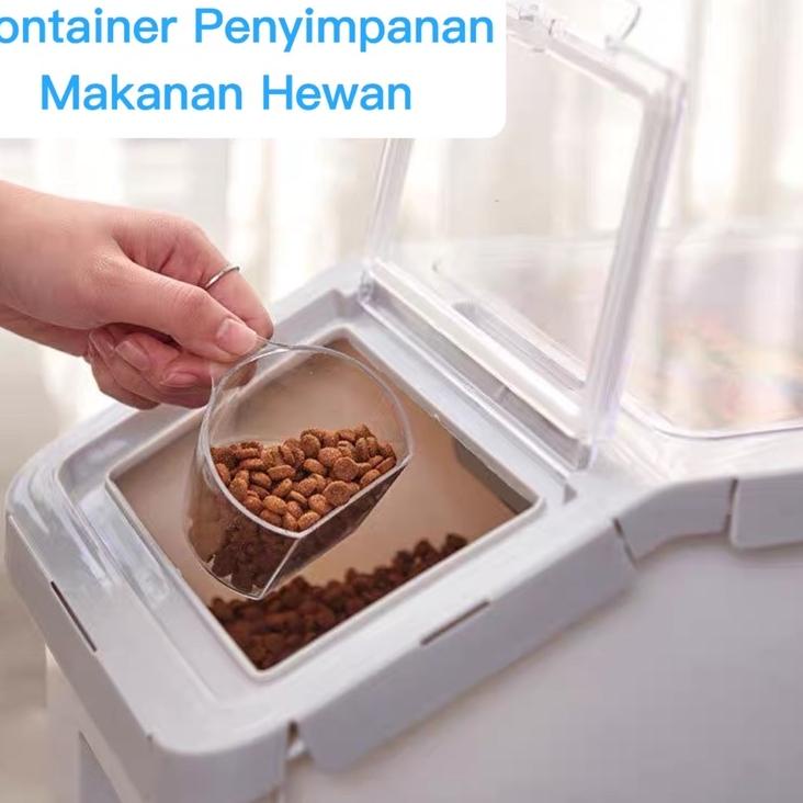Terbaru CONTAINER 5KG Box Cat Dog Food Wadah Makan Kucing Anjing Pet Dispenser Tempat Untuk Makanan 
