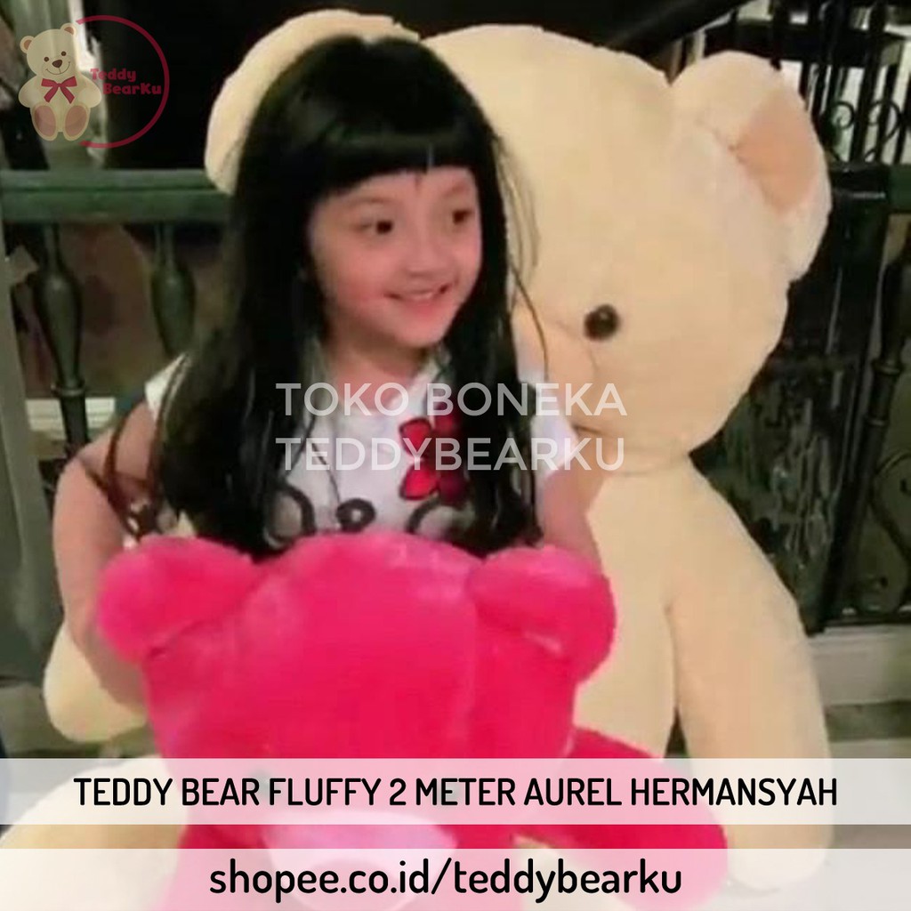 TEDDY BEAR 2 METER AUREL HERMANSYAH PLUS BONUS