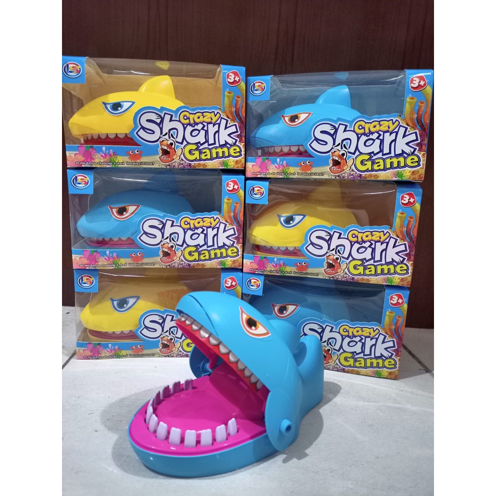 Mainan Hiu Gigit Shark Mainan Hiu Gigit jari mainan gigit ikan hiu