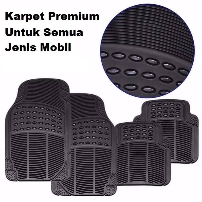 Karpet Mobil Tebal Universal Anti Slip High Quality Car Mats - 4 PCS