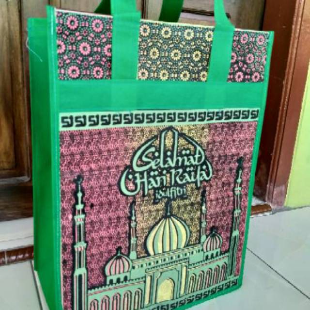 TAS LEBARAN PROMO IDUL FITRI  BESAR TEBAL KAKU P.30 x L 17x T 40 cm.(0604)