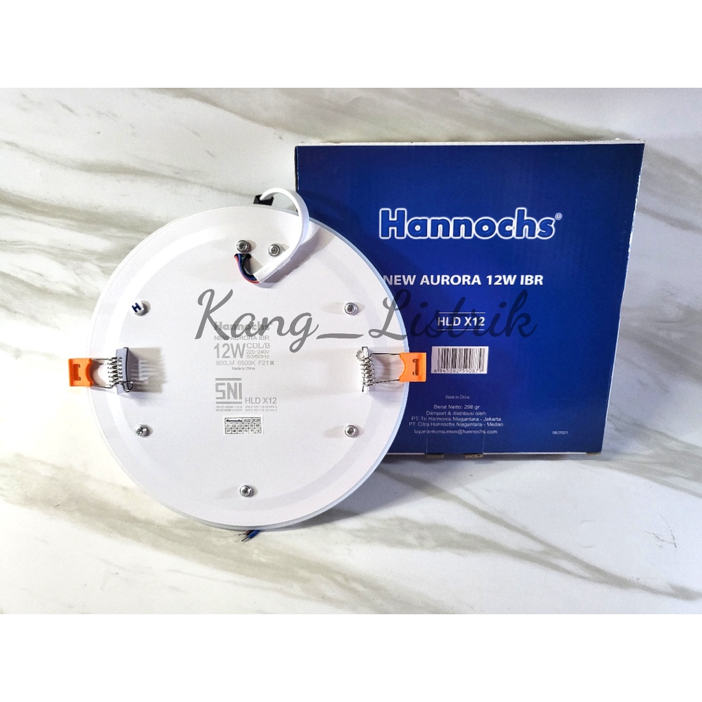 Hannochs New Aurora 12 Watt IB Bulat / Downlight LED 2 Warna Hanochs Bulat Inbow