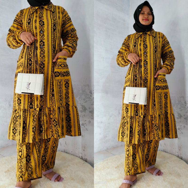 ONE SET KATUN RAMI IMPORT/ONE SET LONG TUNIK REMPEL/ONE SET JUMBO
