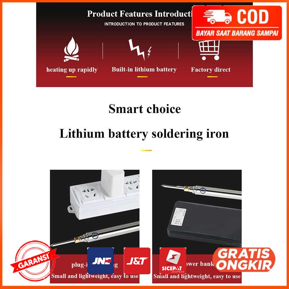 Solder Lithium Battery Grid Iron USB Rechargeable 15W CS32