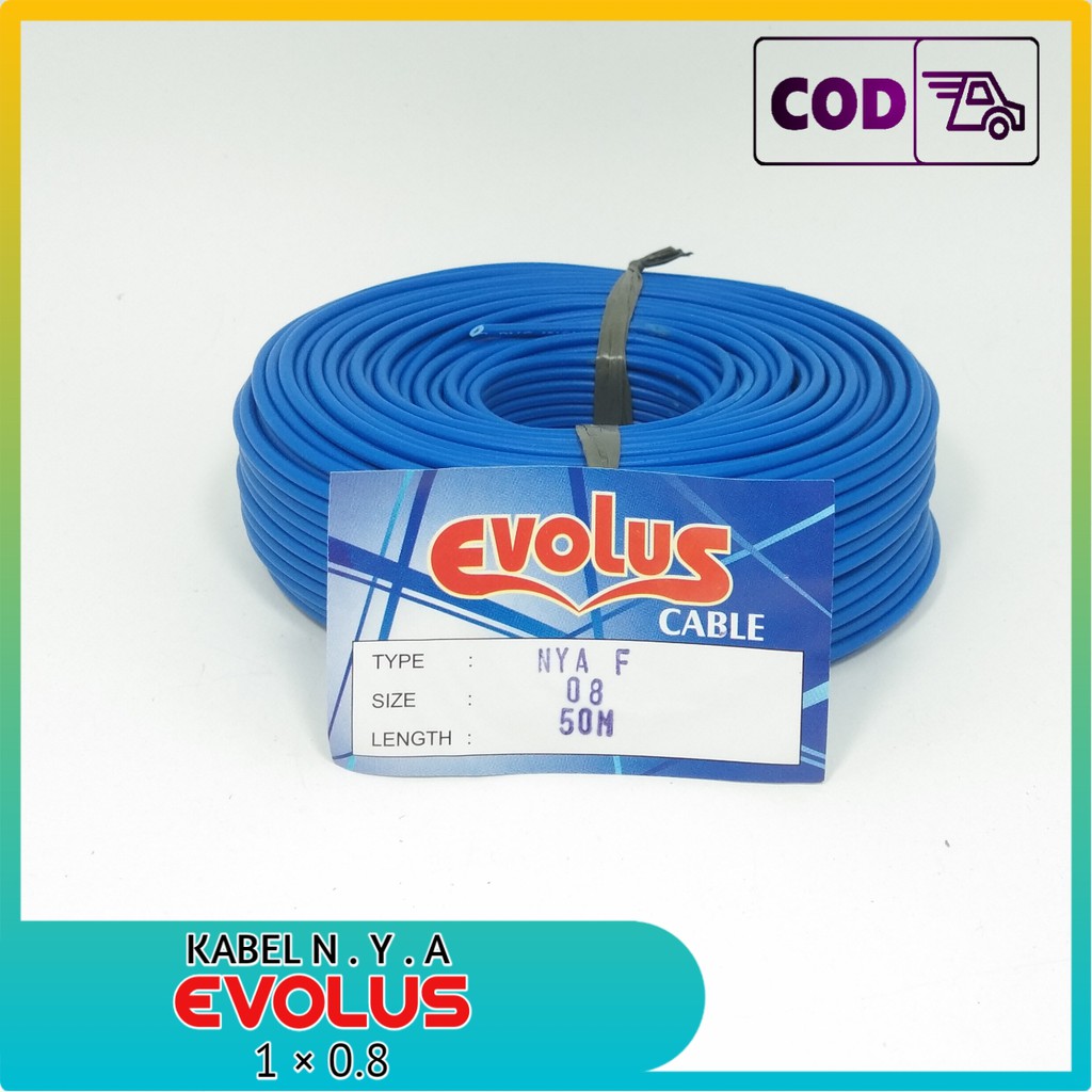 EVOLUS Kabel NYAF 1 x 0.8 - 50 Meter